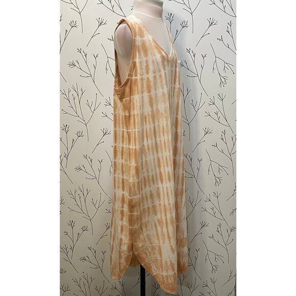 SONOMA Sand Cloud Tie Dye Sleeveless Shirttail Midi Dress XLARGE Comfy Knit Boho - Picture 4 of 7